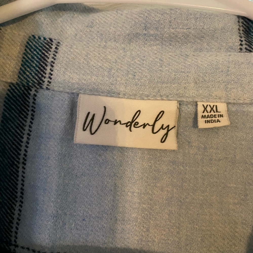 Light blue flannel